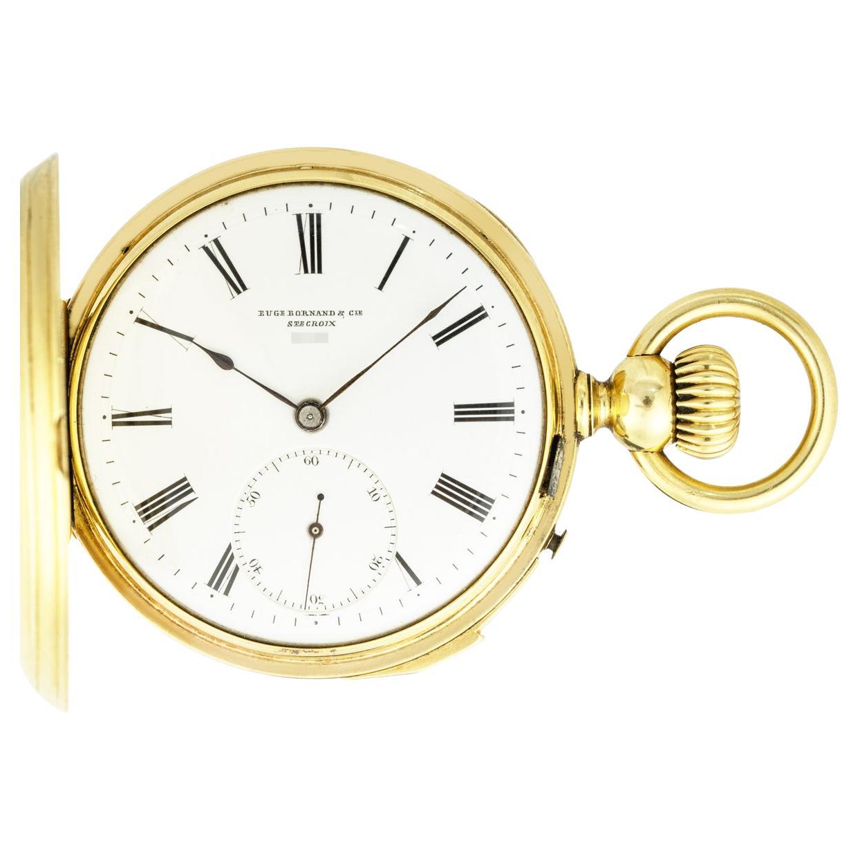 Eugene Bornand & Cie. Ein Gold Hunter Quartal Repeater C1880 im Angebot