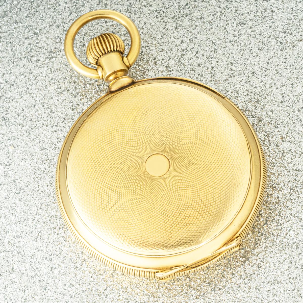 Eine Schweizer Gold Pivoted Detente Voll Hunter Taschenuhr C1890 im Angebot 3
