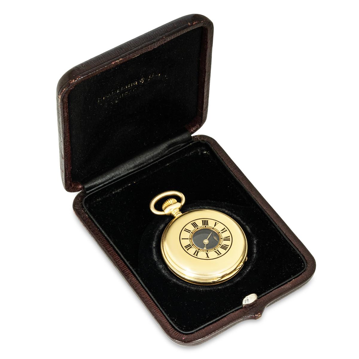 Eugene Le Coultre. Eine goldene halbe Hunter Taschenuhr C1880 im Angebot 4