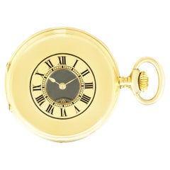 Eugene Le Coultre. A Gold Half Hunter Pocket Watch C1880