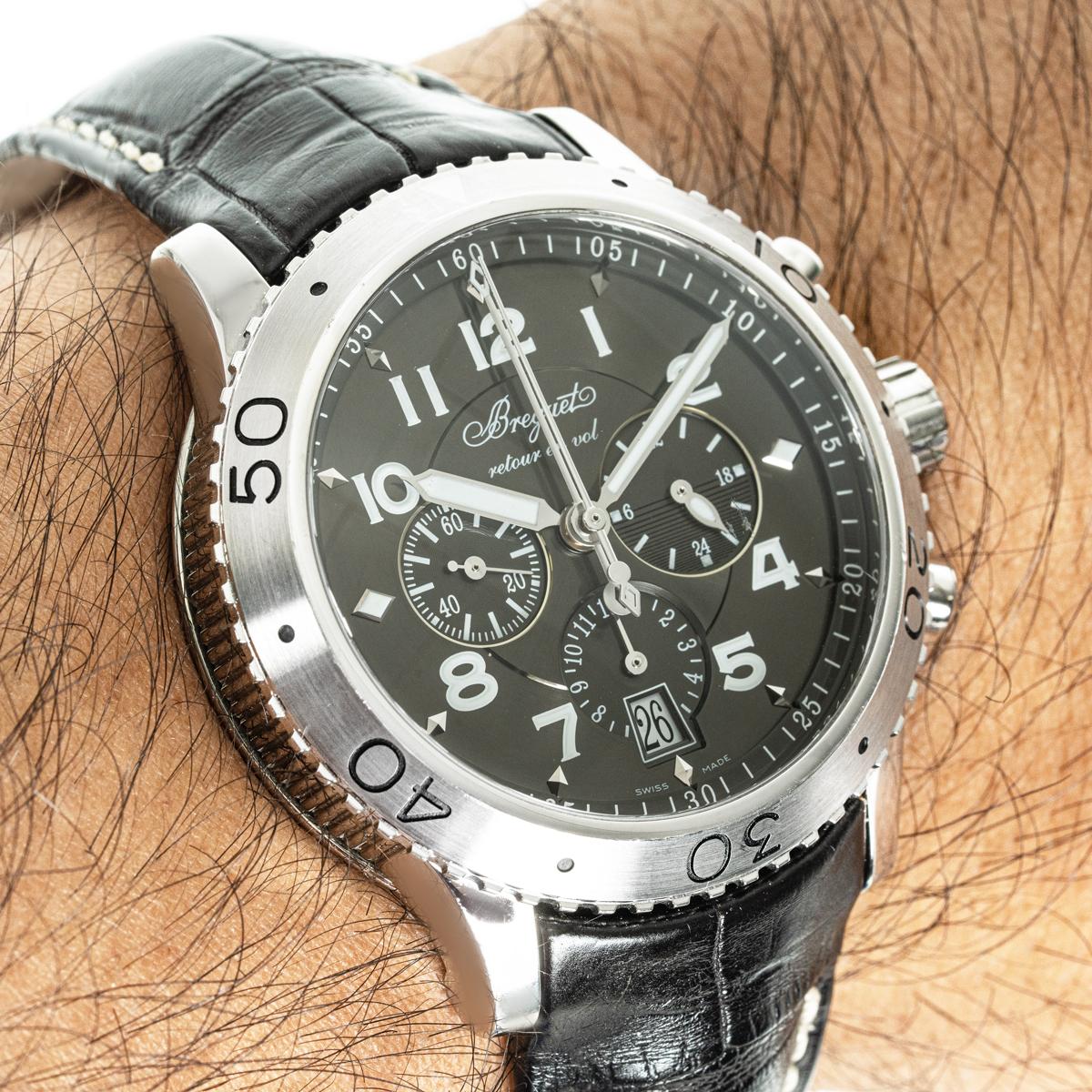 Breguet Type XXI Flyback Chronograph Fliegeruhr 3810ST/92/9ZU im Angebot 4