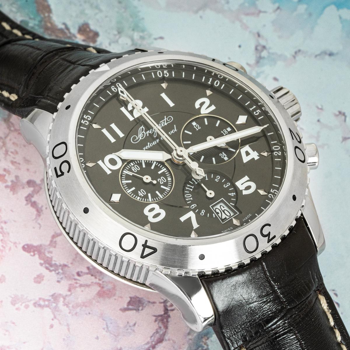Breguet Type XXI Flyback Chronograph Fliegeruhr 3810ST/92/9ZU im Angebot 5