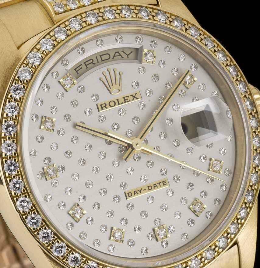 rolex oro con diamanti