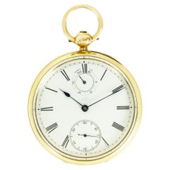Army & Navy. A Heavy Rare Gold Up Down Pocket Watch C1874