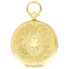 E.Bornand & Cie. A Rare Gold Dual Time Pocket Watch C1860