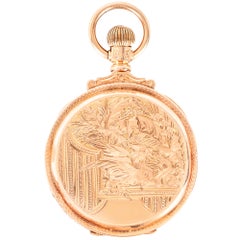 American Watch Co. A Rare Gold Railroad Pocket Watch C1880