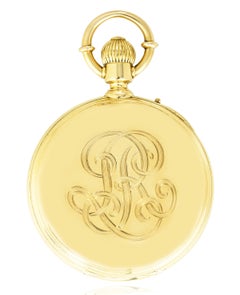 Tiffany & Co. A Rare Gold Chronograph Pocket Watch C1920