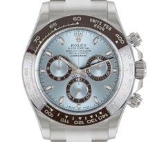 Rolex Daytona mit eisblauem Zifferblatt, Originalverpackung und Papieren, Baujahr 2018, 40 mm, Oyster-Armband, 116506