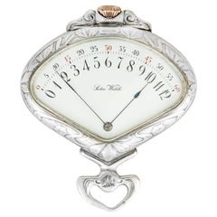 Record Watch Co. A Rare Silver Sector Pocket Watch C1912