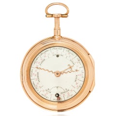 D. Arnaud A Morges. A Rare Gold Calendar 1/4 Repeater Pocket Watch C1770