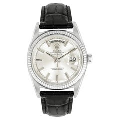 Rolex Day-Date Pie-Pan Silver Dial White Gold C1964 1803