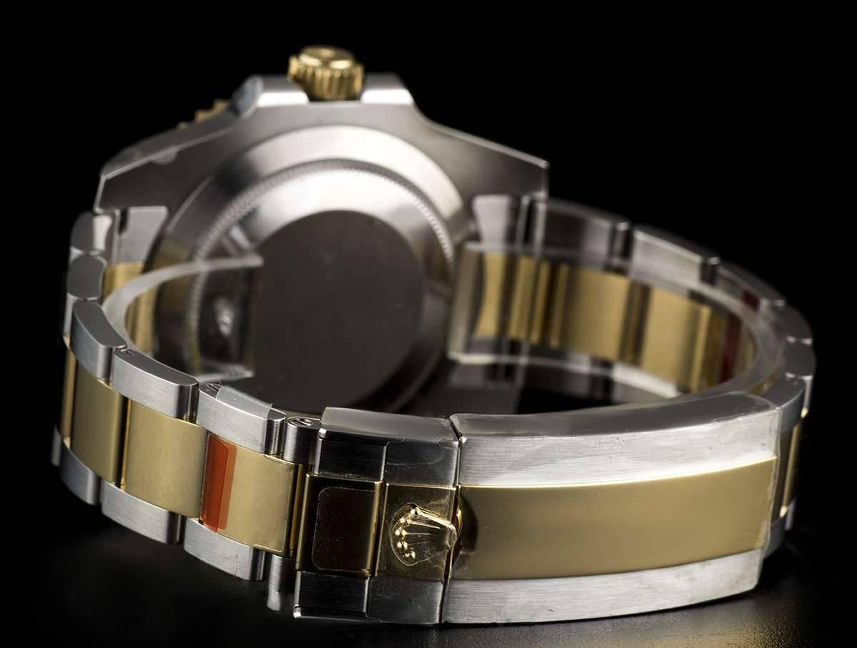 Rolex Yellow Gold Stainless Steel Submariner Date Ceramic Bezel Wristwatch  1