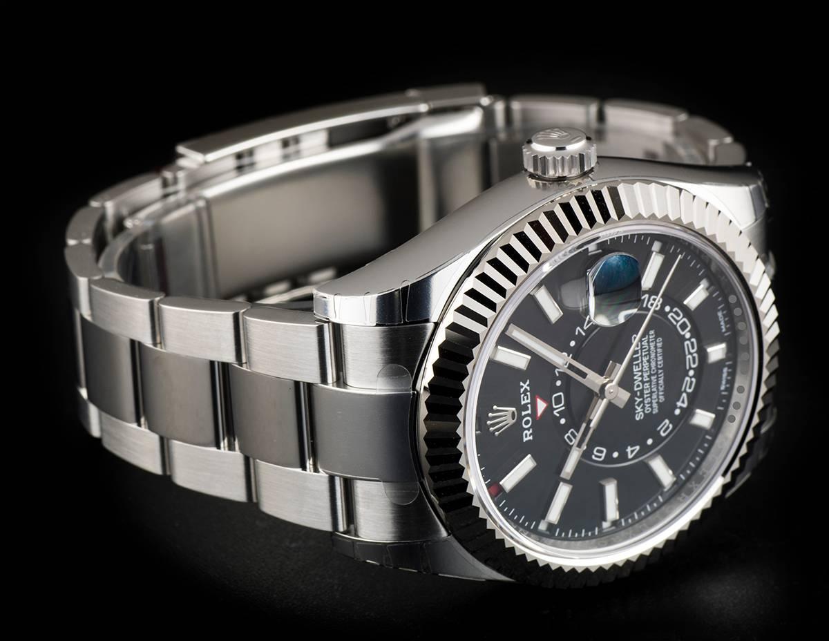 Rolex Stainless Steel Annual Calendar Sky-Dweller automatic wristwatch 1