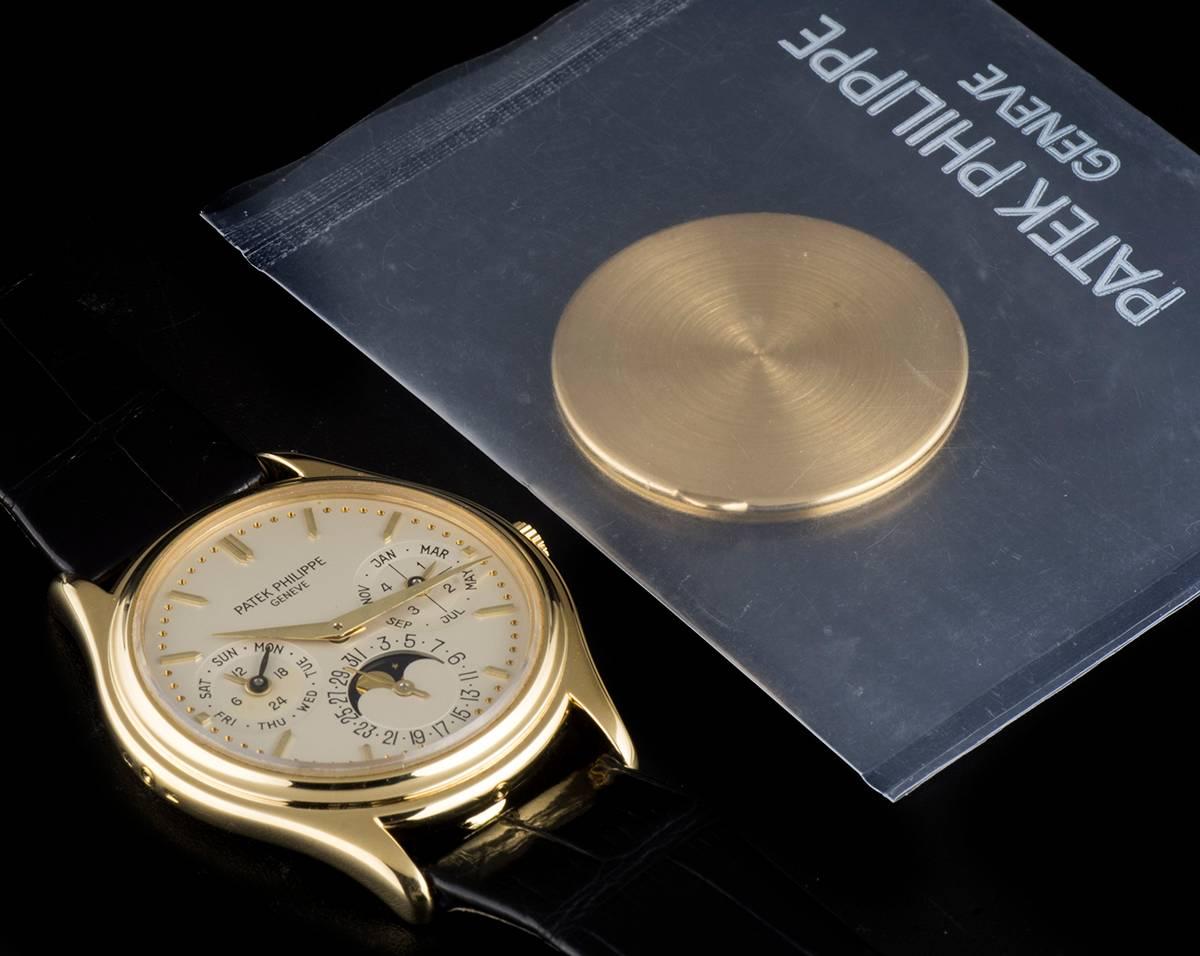 Patek Philippe Yellow Gold Perpetual Calendar automatic Wristwatch 4