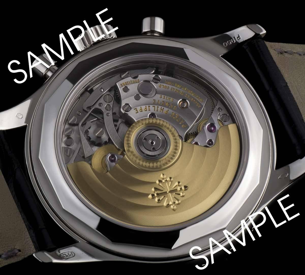 Men's Patek Philippe Platinum Service Sealed  Annual Calendar Wristwatch Ref 5960P-001