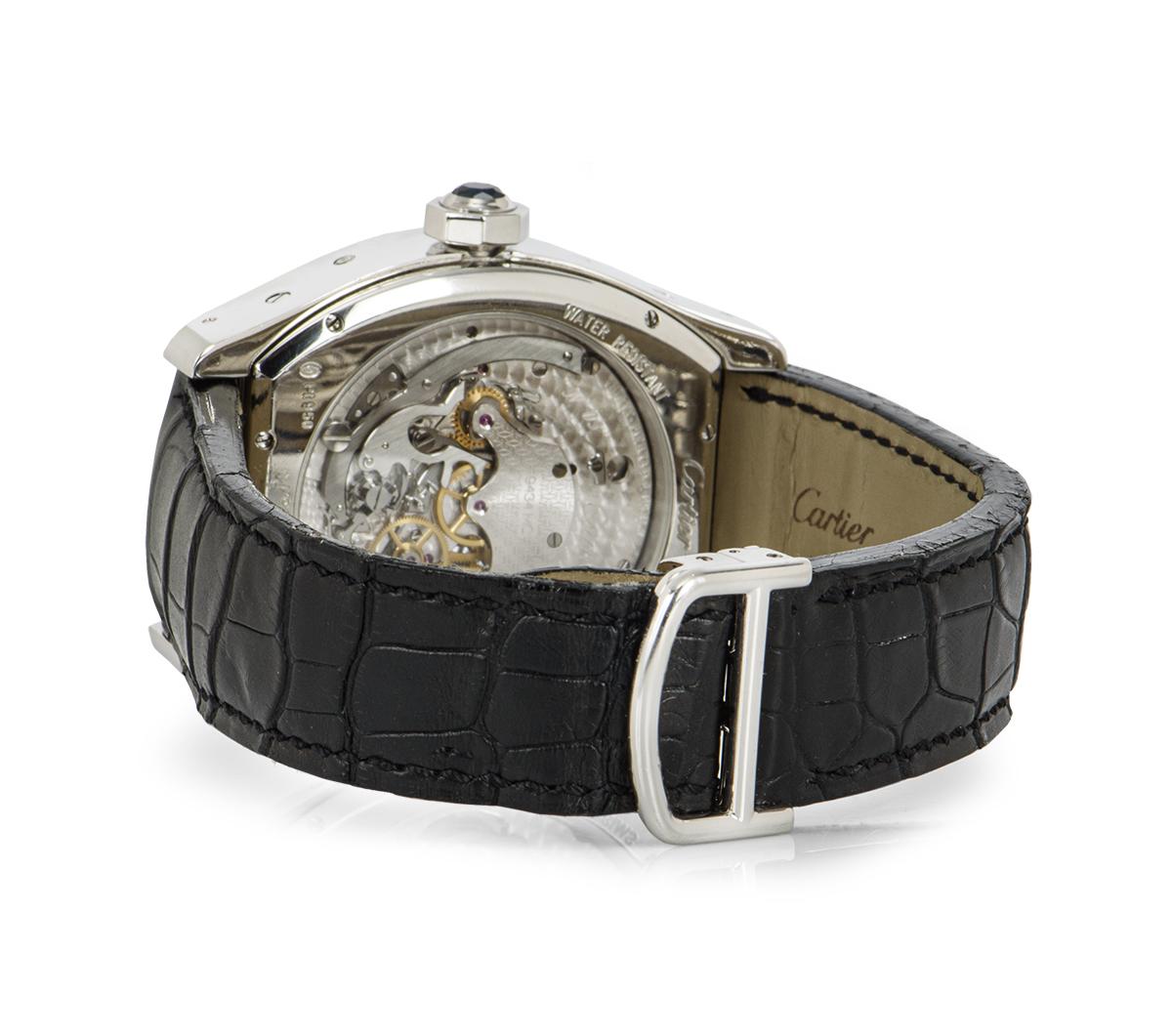 Montre-bracelet à remontage manuel Cartier Tourbillon Privee, à calendrier perpétuel, en platine  1