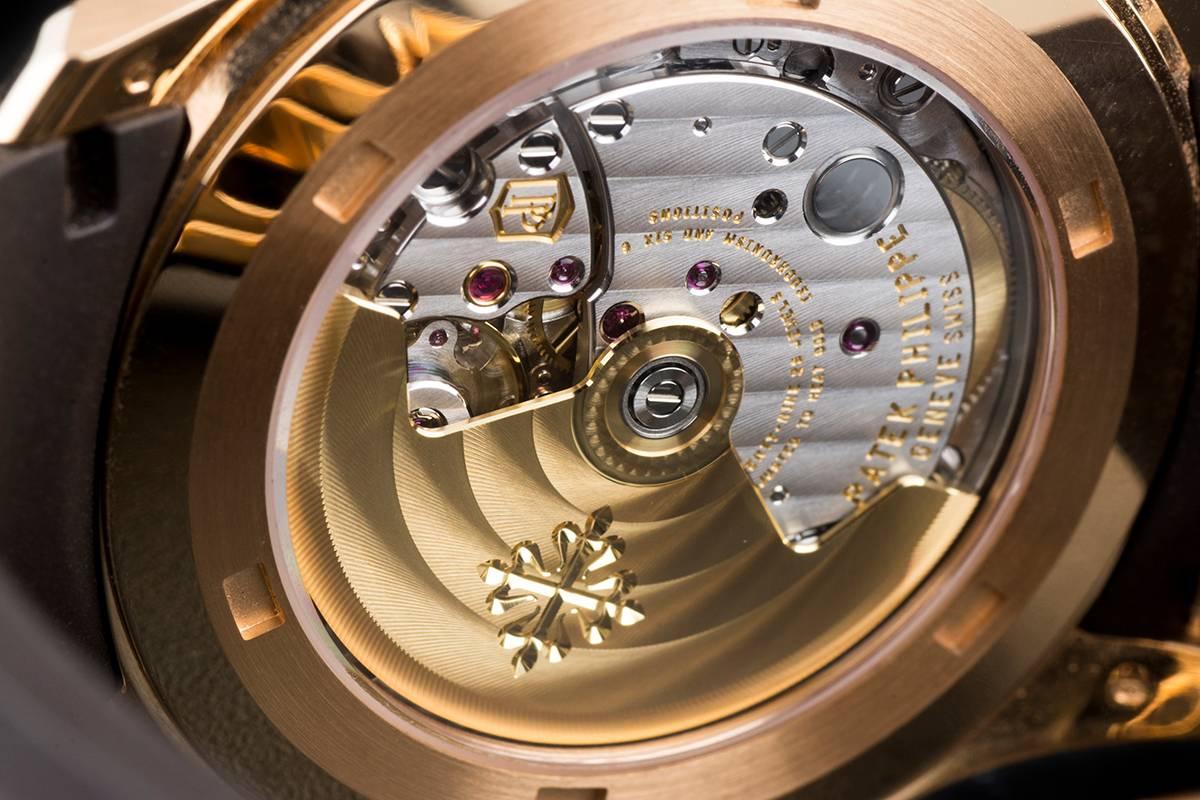 Patek Philippe Rose Gold Aquanaut Travel Time Automatic Wristwatch Ref  5164R-00 1