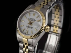 Rolex Datejust Ladies Steel and Gold White Dial 69173 Automatic Wristwatch