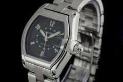 Cartier Steel Black Arabic Dial Roadster Gents W62002V3 Automatic Wristwatch