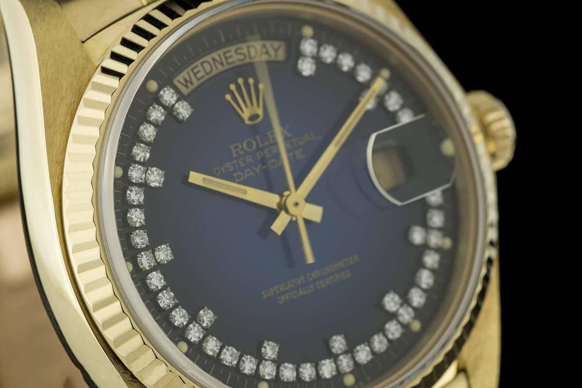 rolex 18038 diamond dial