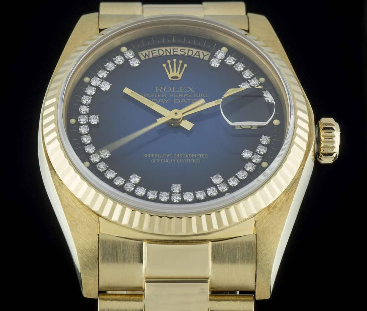 rolex 18038 blue dial