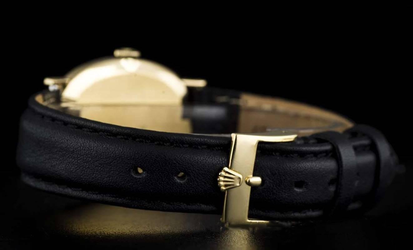 Men's Rolex Gold Oval Cellini Dress Gents Manual Wind Wristwatch 4056