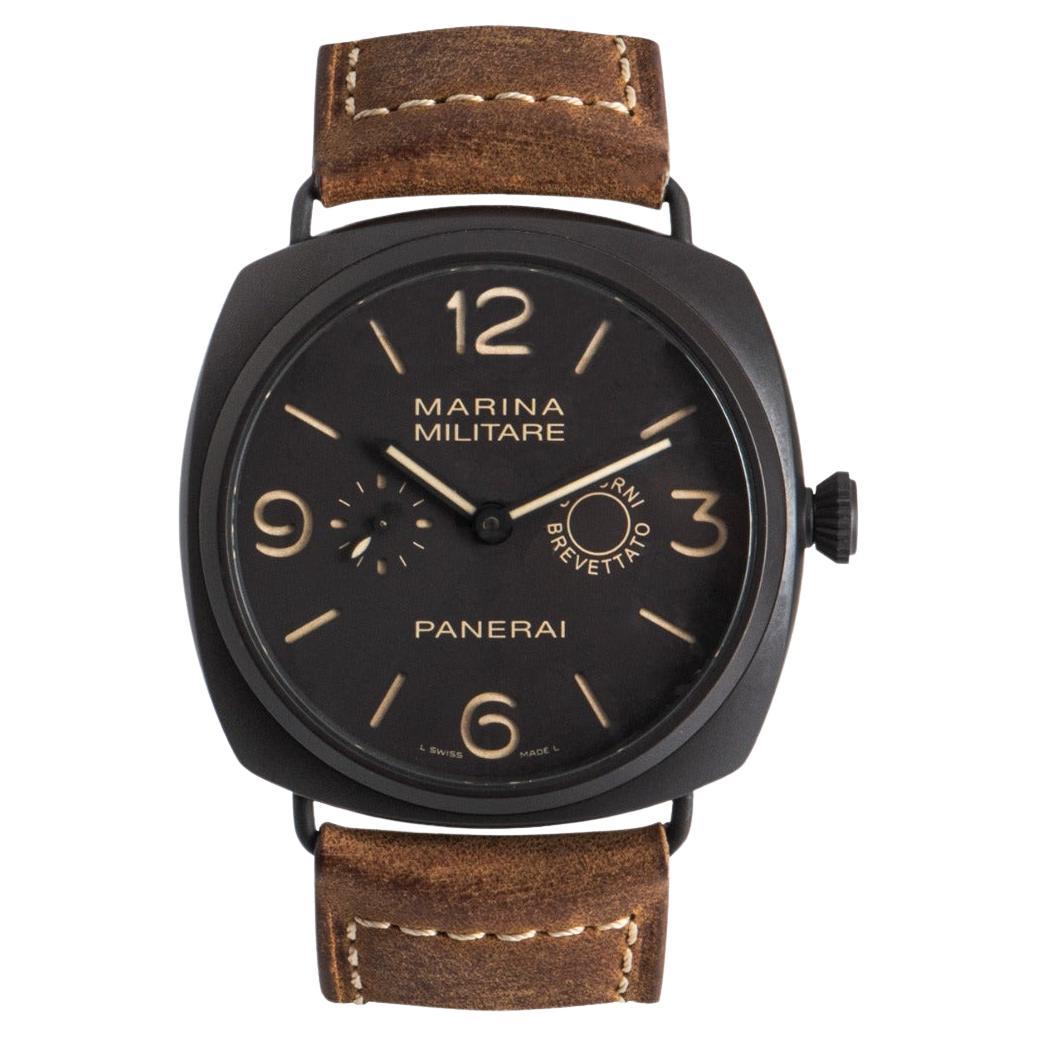Panerai Radiomir Marina Militare Composite Quadrante Marrone PAM00339 Orologio a carica manuale