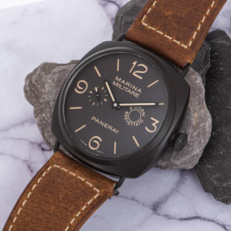 Panerai Radiomir Marina Militare Composite Brown Dial PAM00339 Manual Wind Watch 2