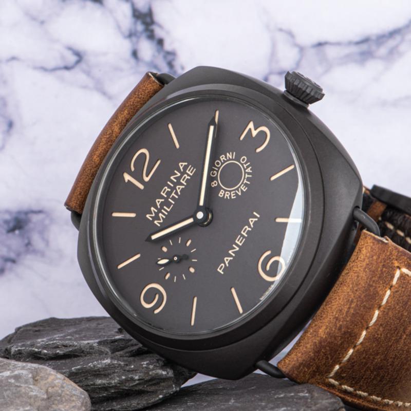 Panerai Radiomir Marina Militare Composite Brown Dial PAM00339 Manual Wind Watch 1