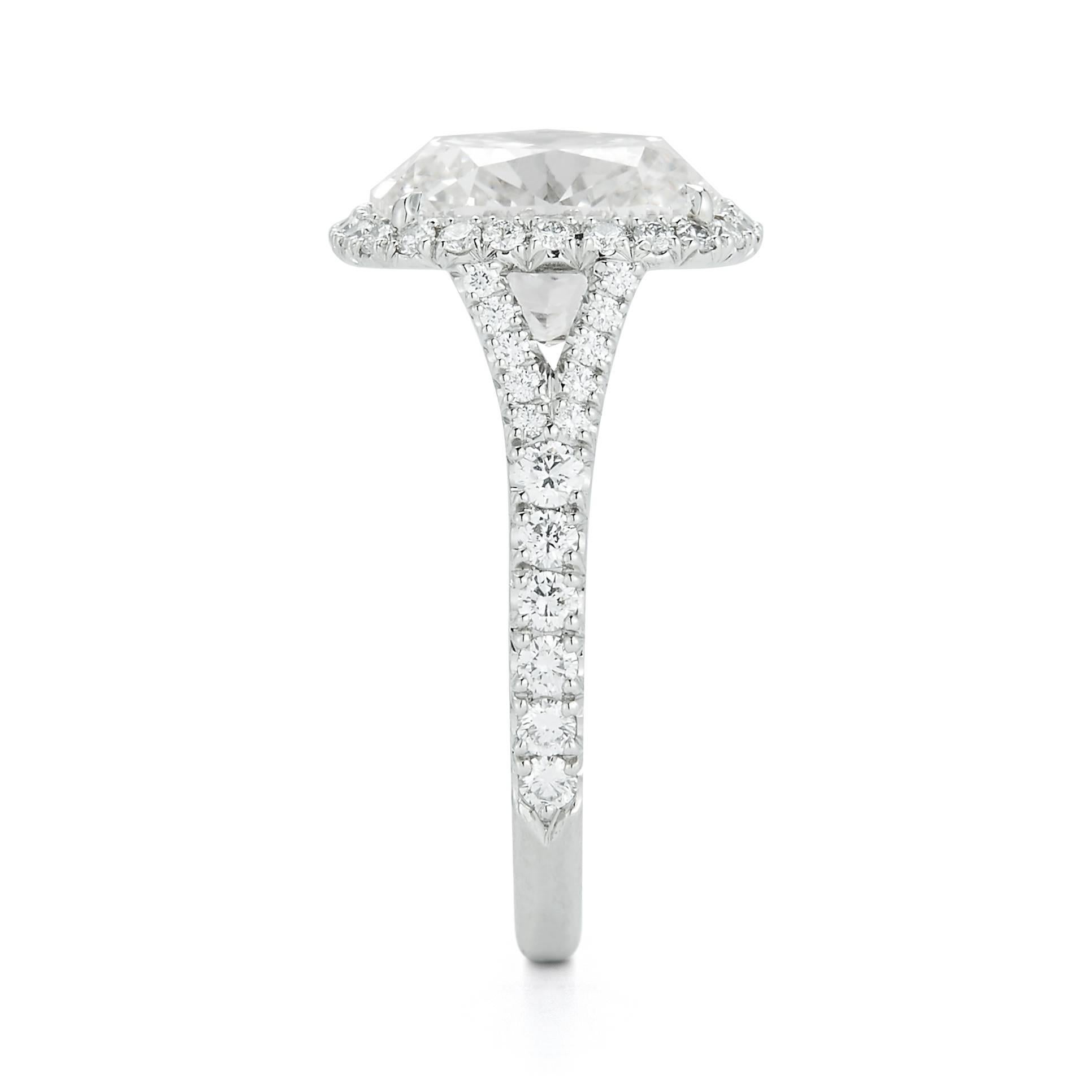 Cushion Cut  Kwiat 4.51 carat Cushion-Cut Diamond Ring For Sale