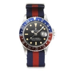 Vintage Rolex Stainless Steel GMT-Master Wristwatch Ref 1675