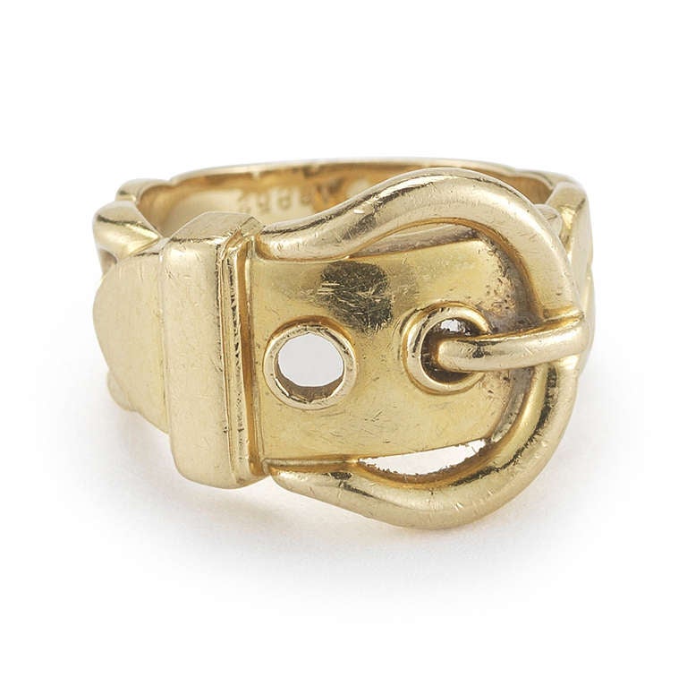 gold buckle rings