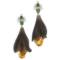 Tiffany & Co. Hand Carved Earrings