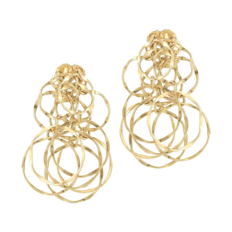 Cartier Gold Multi Hoop Earrings