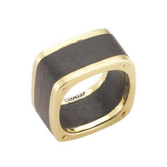 Cartier Dinh Van Wood and Gold Band