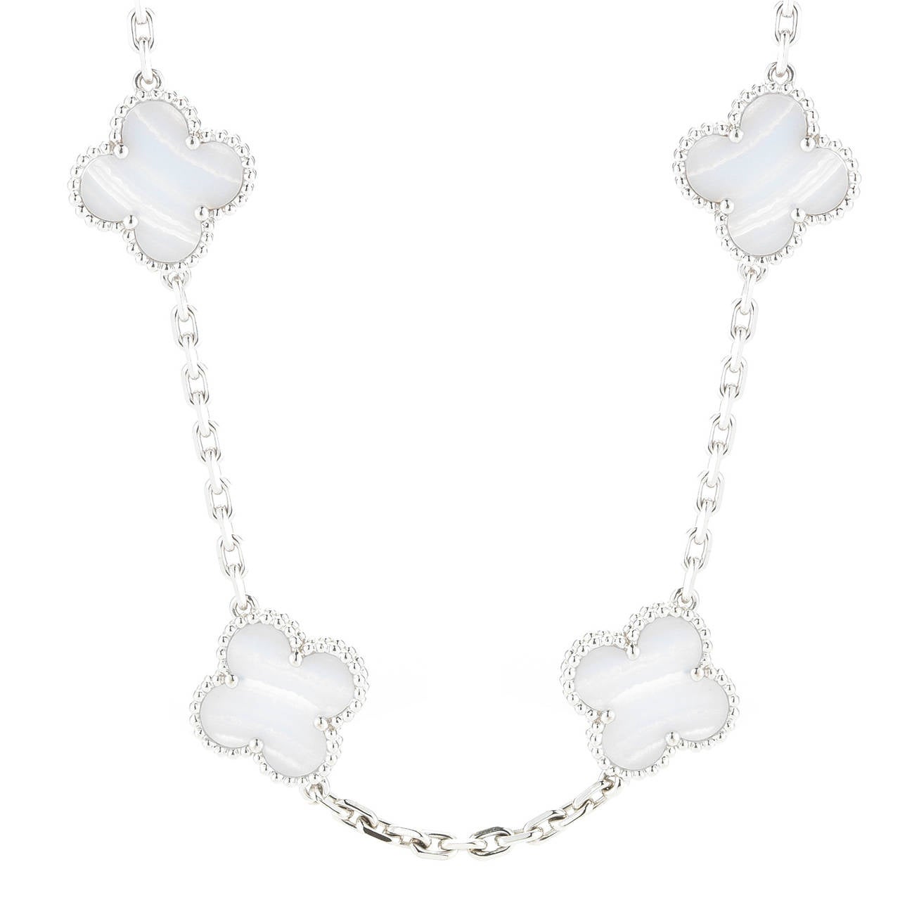 A stunning Van Cleef & Arpels necklace from the Alhambra collection. This necklace is 32