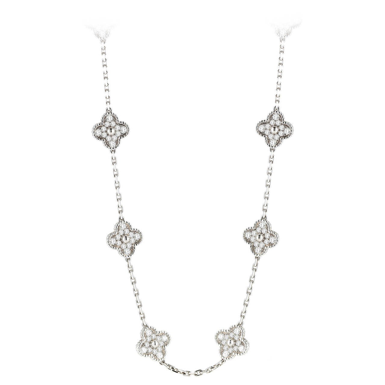 Van cleef and arpels diamond necklace clearance