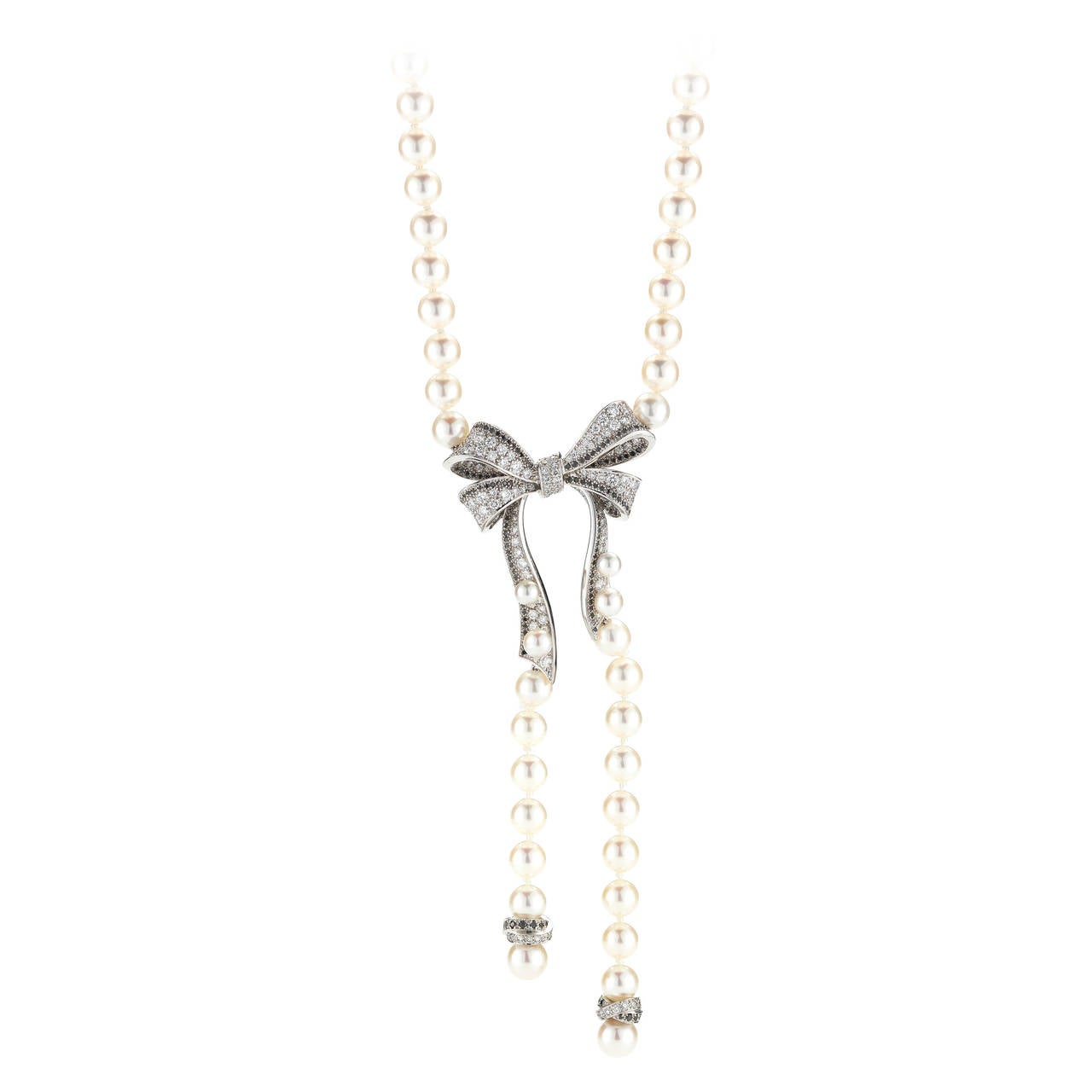Chanel pearl and diamond necklace hotsell