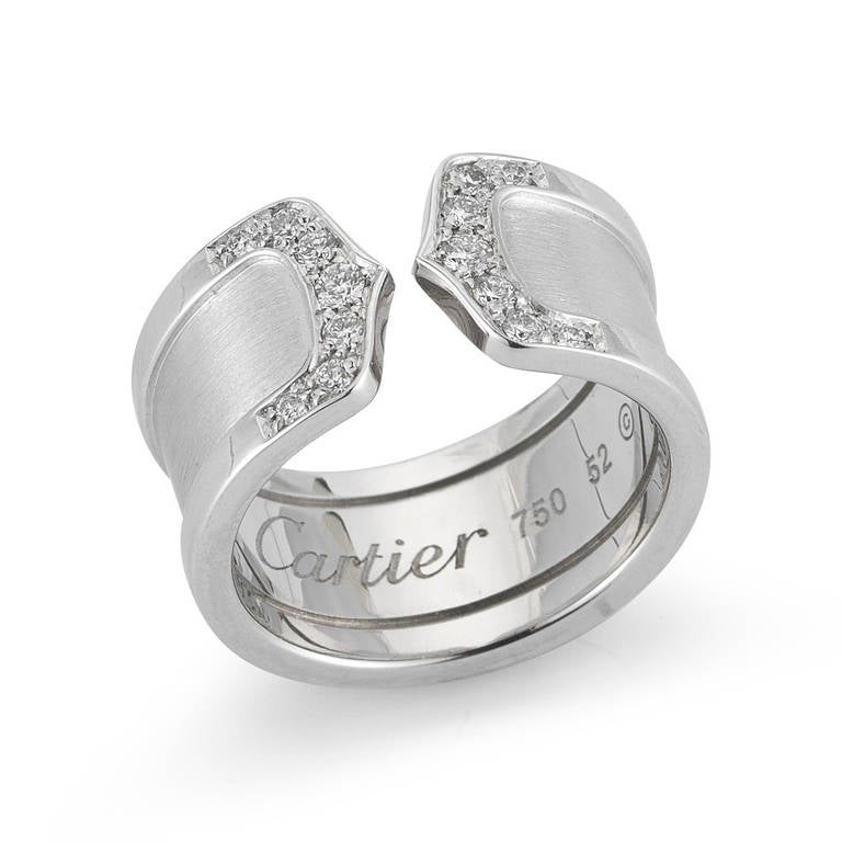 Cartier Décor de Cartier 18k White Gold and Diamond Ring 2