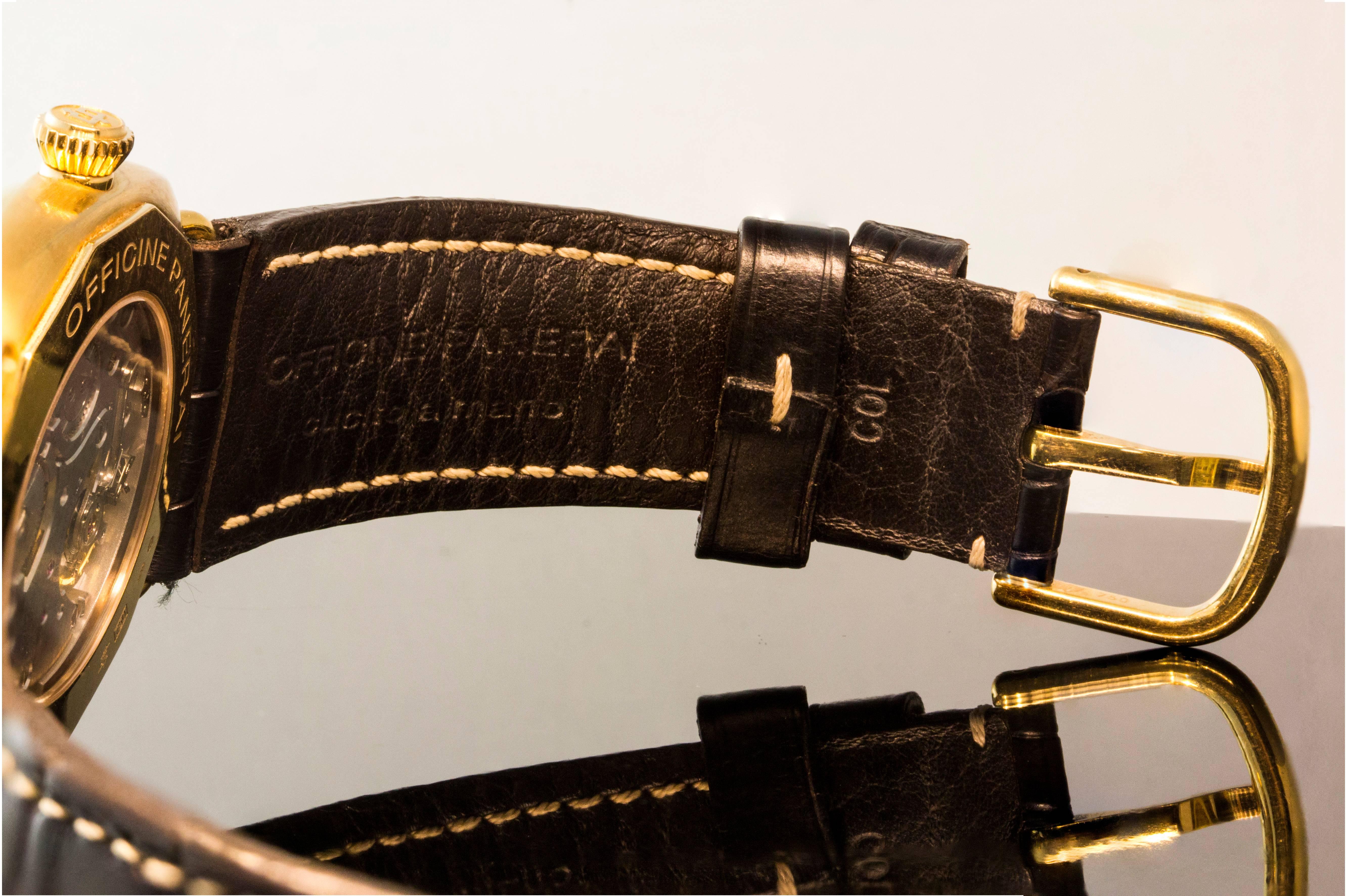 Radiomir Panerai Rose Gold Oro Rosso Mechanische Armbanduhr Ref PAM00336 im Zustand „Gut“ im Angebot in New York, NY