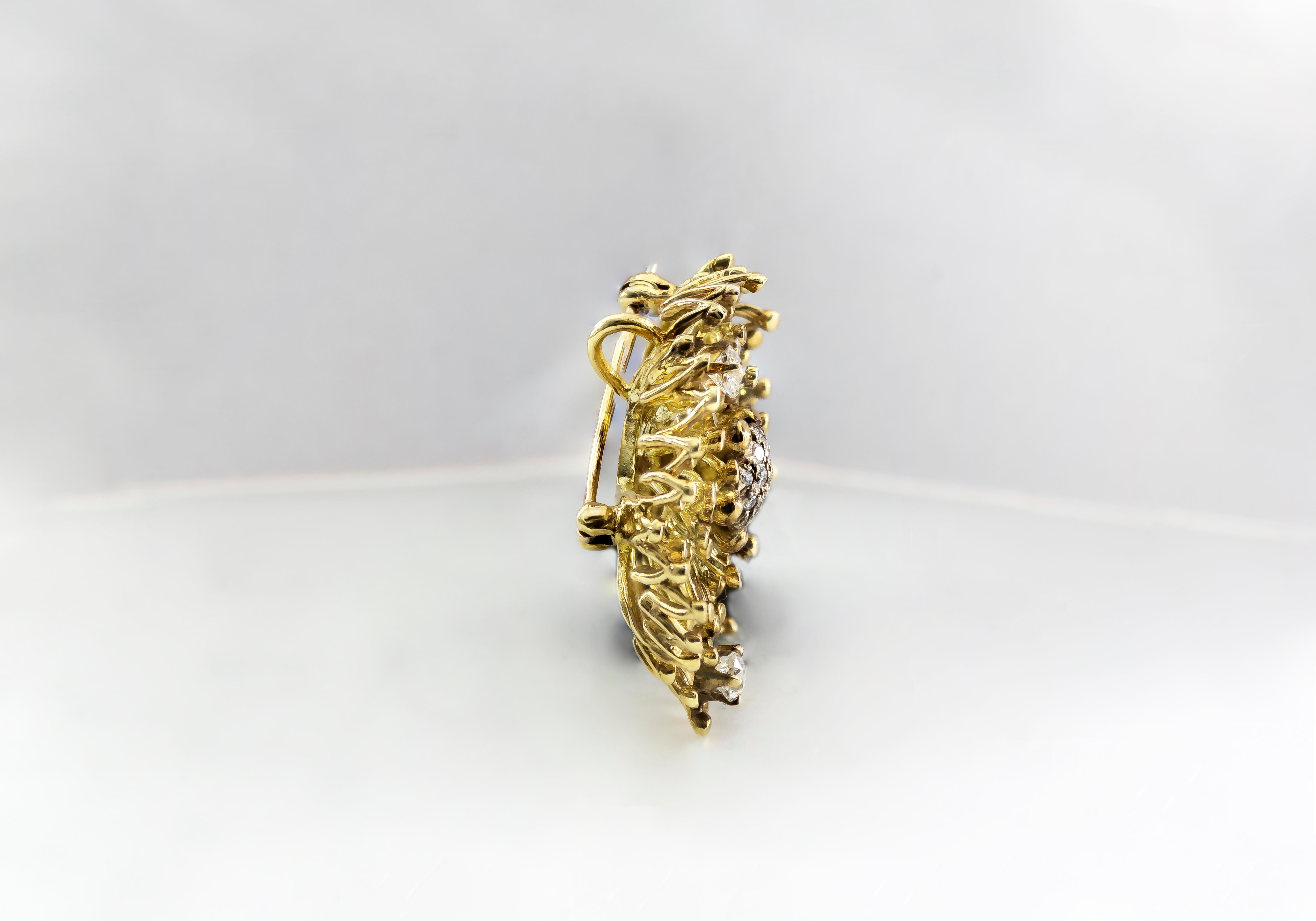 broches antiguos de oro