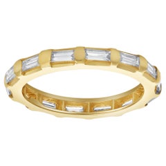 Roman Malakov 1.01 Carats Total Baguette Cut Diamond Eternity Wedding Band