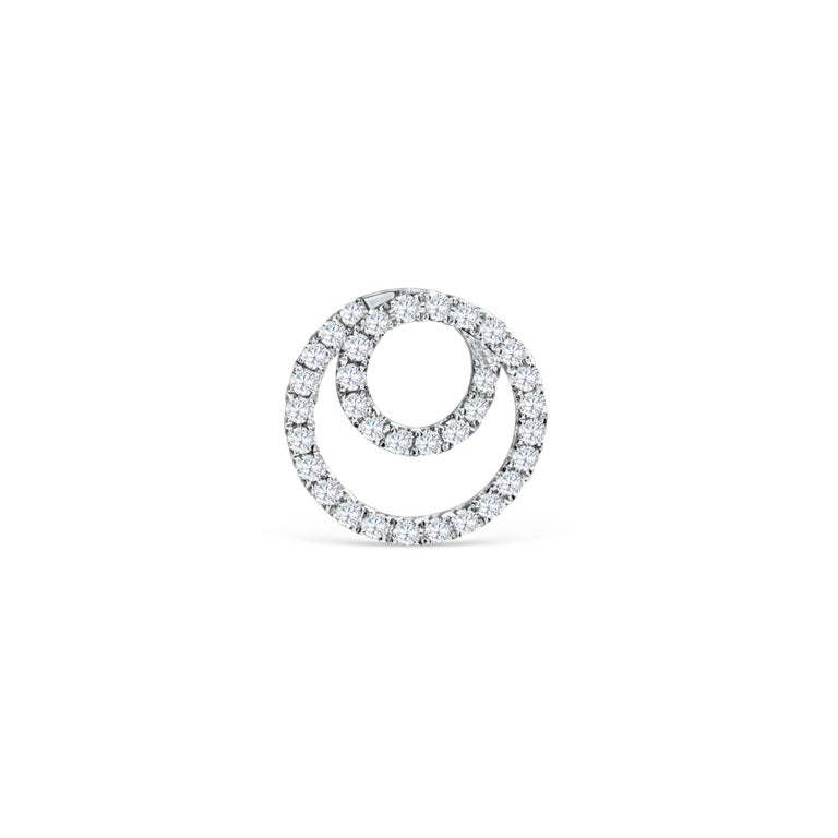 Cluster Diamond Gold Swirl Stud Earrings For Sale at 1stDibs