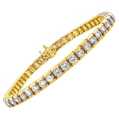 Roman Malakov Diamonds Bracciale da tennis con diamanti rotondi taglio brillante da 7,50 carati totali