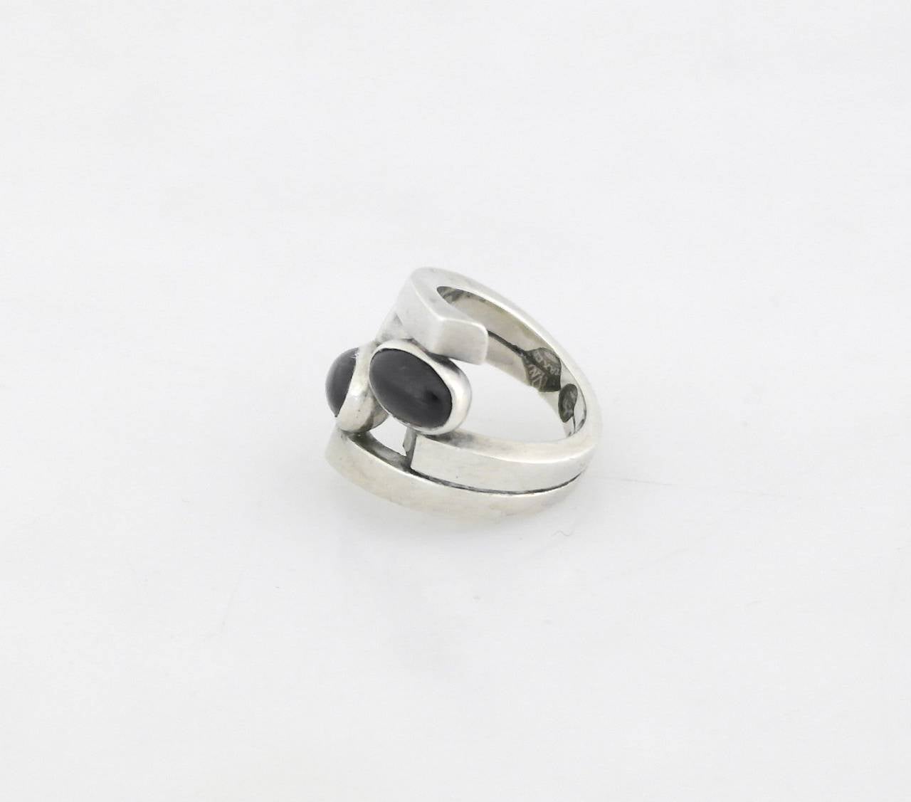 Antonio Pineda .970 Silver Modernist Ring In Excellent Condition In New York, NY