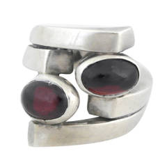 Antonio Pineda .970 Silver Modernist Ring