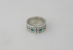 Los Castillo Turquoise Sterling Silver Ring