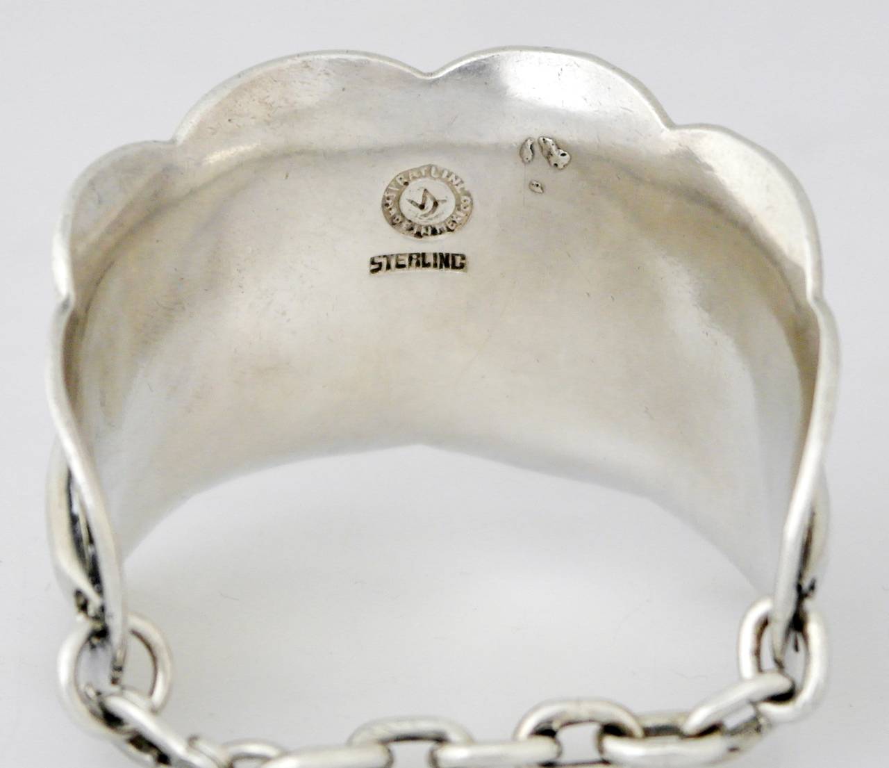 Rare William Spratling Sterling Silver Cuff Bracelet For Sale 2