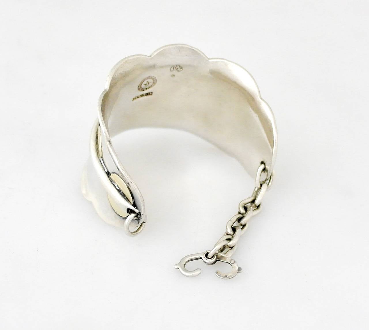 Rare William Spratling Sterling Silver Cuff Bracelet For Sale 3
