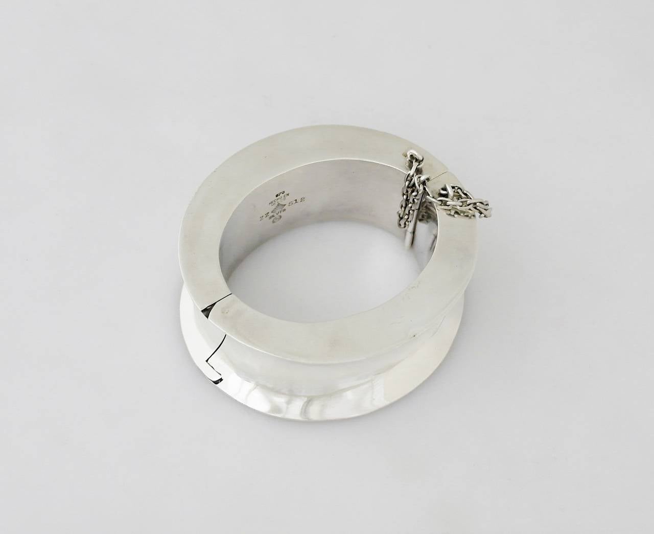 Antonio Pineda Large .970 Silver Bracelet 1